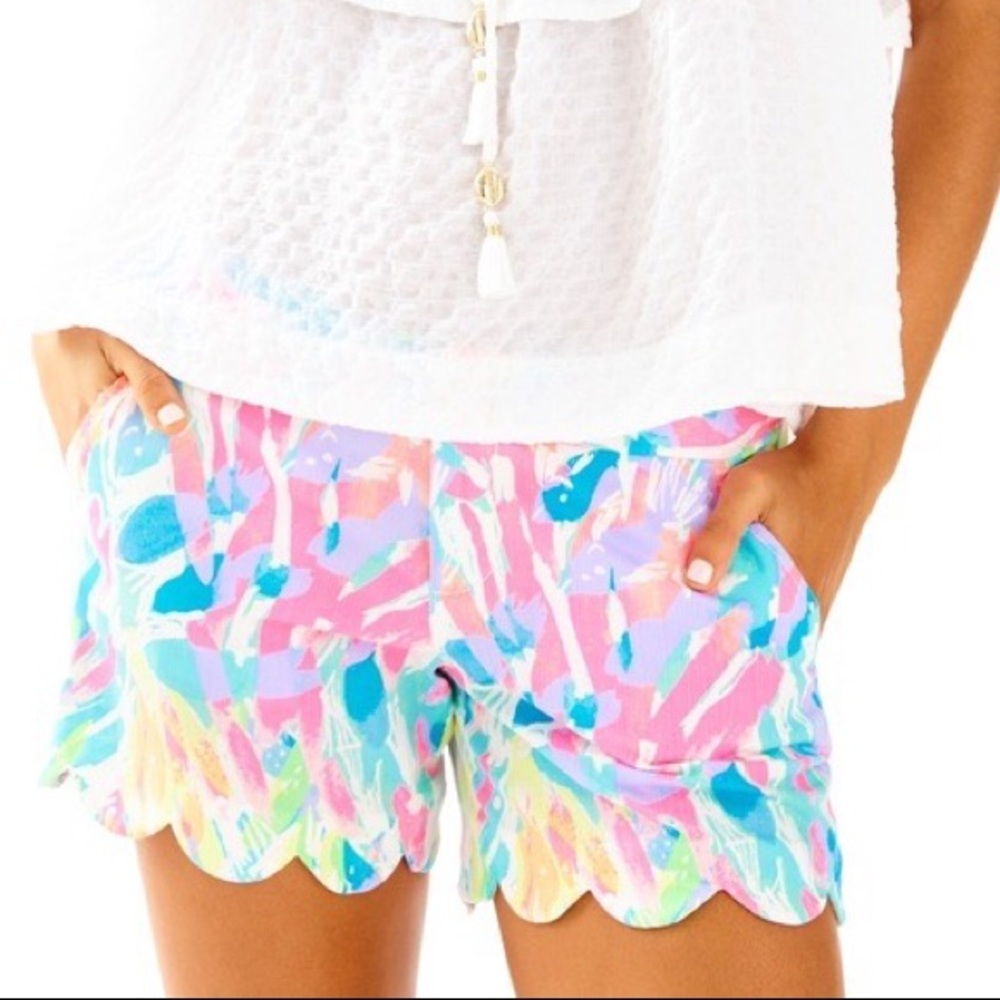 Lilly Pulitzer Buttercup Shorts in Multi Sparkling Sands Size 10